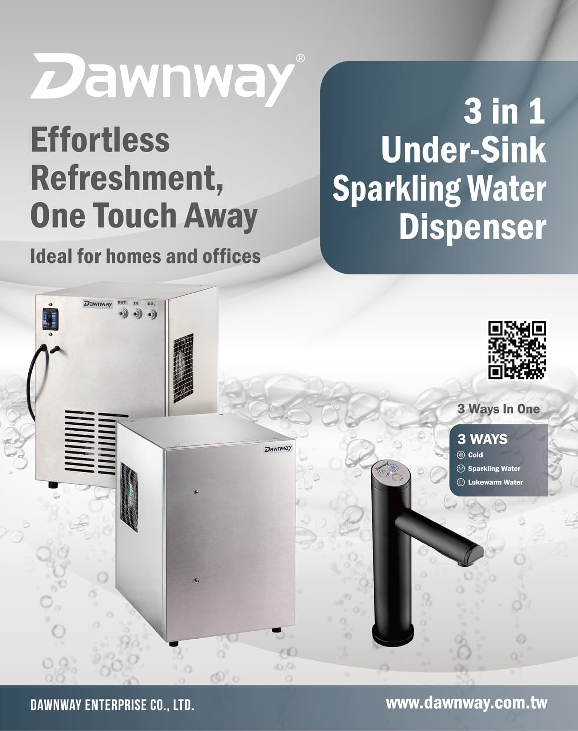 3 in 1 Under-Sink Sparkling Water Dispenser